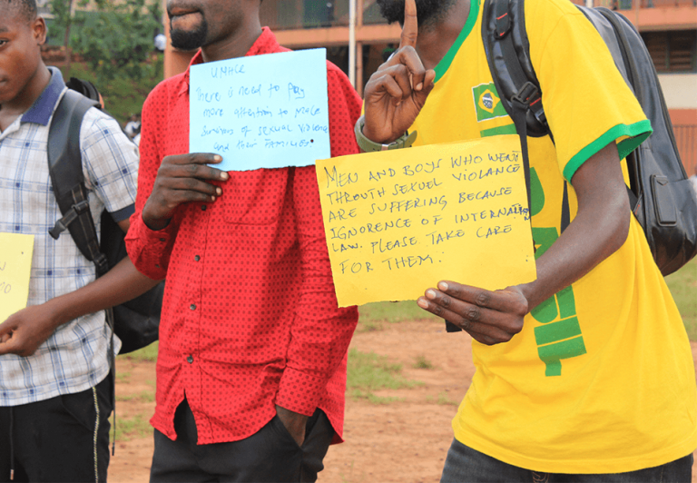 Participants showing their messages1